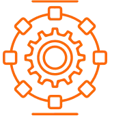 Icon showcasing application integration enabling smooth workflows across enterprise systems